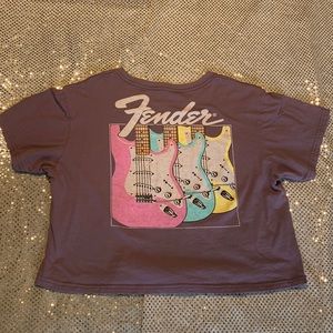 Fender Ladies Long Cropped Tee